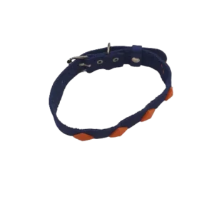 Halsband van echt leer - Gedecoreerd - 39cm